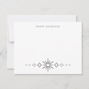 Carte De Correspondance Classic Simple Moderne Nom Étoiles de nuit