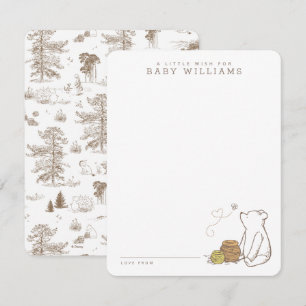 Carte De Correspondance Classic Winnie le Baby shower Pooh