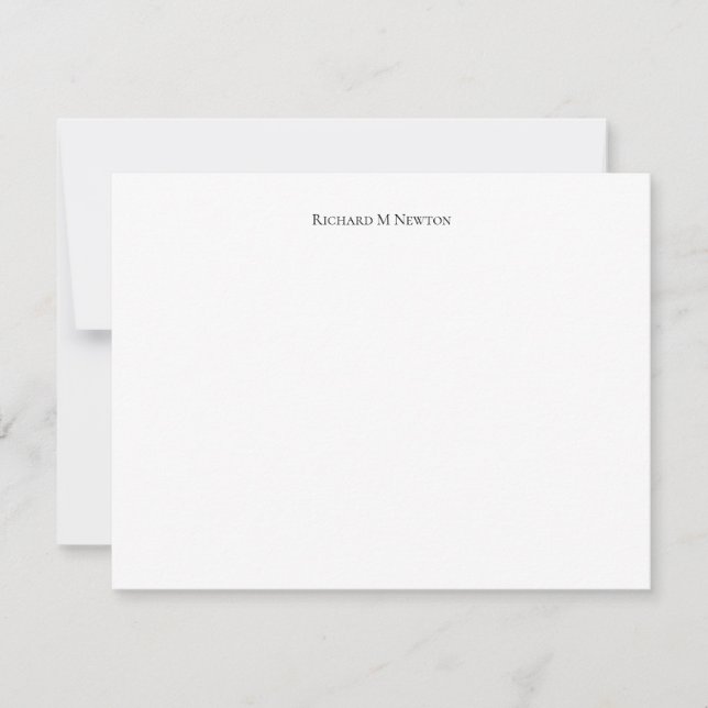 Carte De Correspondance Classique Simple Élégant (Devant)