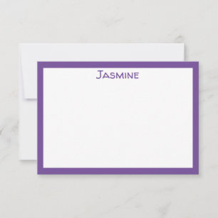 Carte De Correspondance Classique Violet