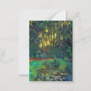 Carte De Correspondance Claude Monet - Coin d'un étang avec des Nénuphars