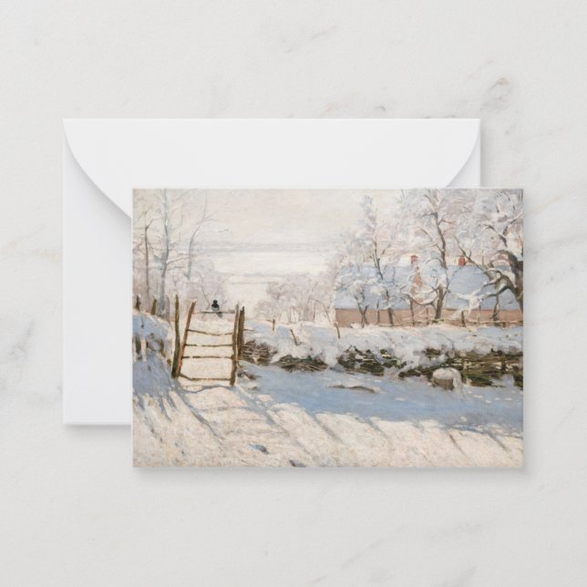 Carte De Correspondance Claude Monet - Le Magpie (Devant)