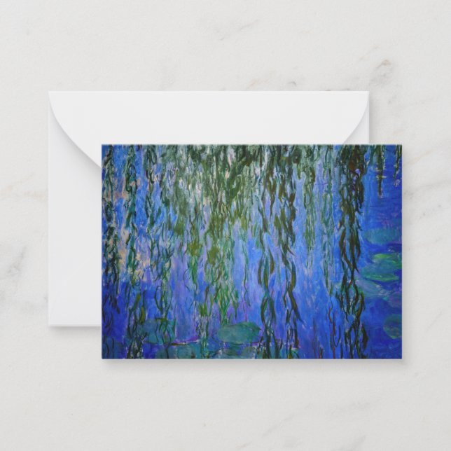 Carte De Correspondance Claude Monet - Lys d'eau avec saule plumant (Devant)