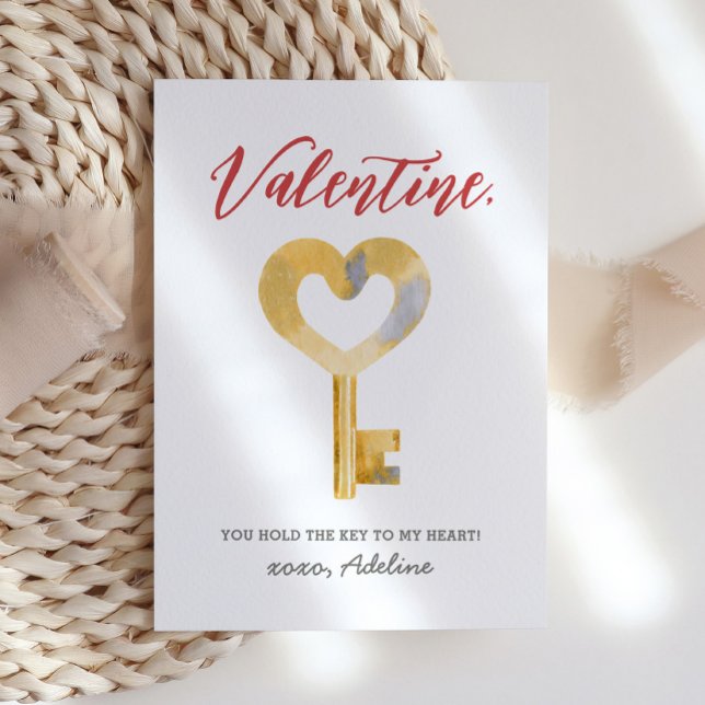 Carte De Correspondance Clé de mon coeur Valentines Day (Créateur téléchargé)
