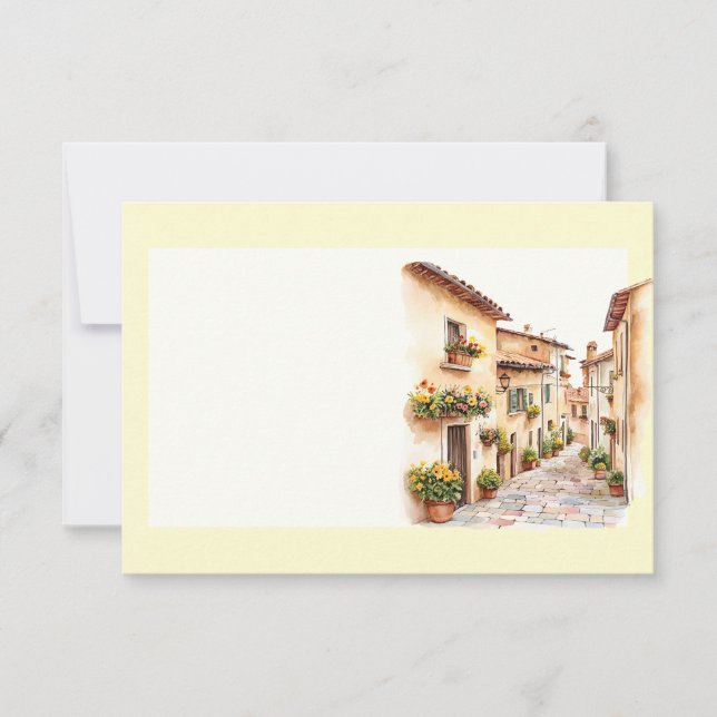 Carte De Correspondance Clipart Printemps Italien (Devant)