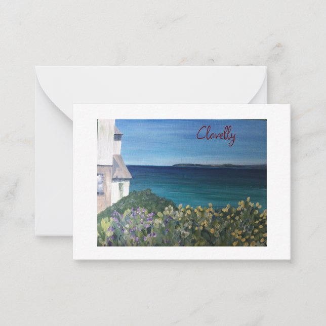 Carte De Correspondance Clovelly Devon  (Devant)