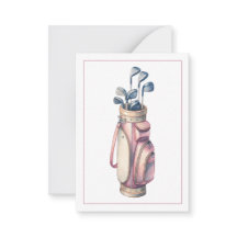 Club de golf vintage Rose Aquarelle Personnalisé