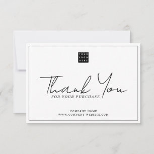 Carte De Correspondance Code de réduction simple Logo de l'entreprise Merc