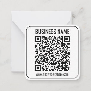 Carte De Correspondance Code QR instantané (entrez l'URL de votre site Web