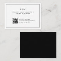 Code QR noir et blanc simple Mariage budgétaire RS