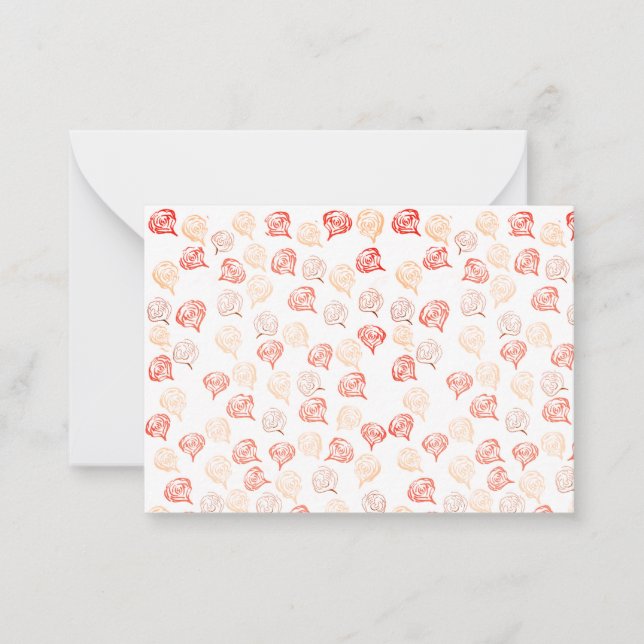 Carte De Correspondance Coeur (Devant)