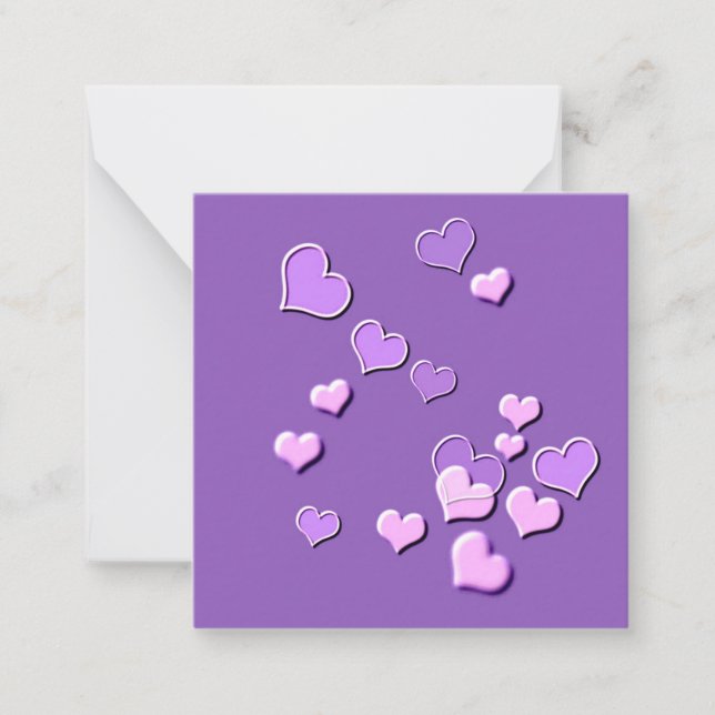 Carte De Correspondance coeur (Devant)