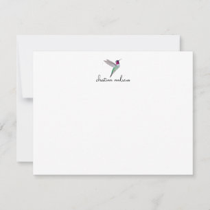 Carte De Correspondance Colibri d'Anna personnalisé
