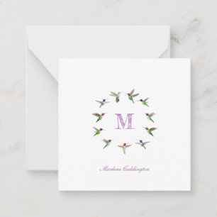 Carte De Correspondance Colibri Monogram