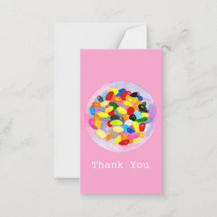 Carte De Correspondance Colonnes sucrées et colorées de bonbons