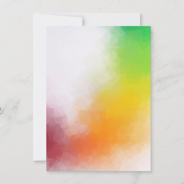 Carte De Correspondance Colorful Elegant Moderne Artwork Blanc Abstrait (Devant)