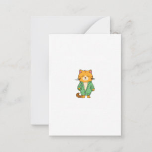 Carte De Correspondance Conception de chat mignon, chat roux