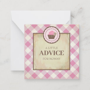 Carte De Correspondance Conseil pour maman Baby shower Insertion