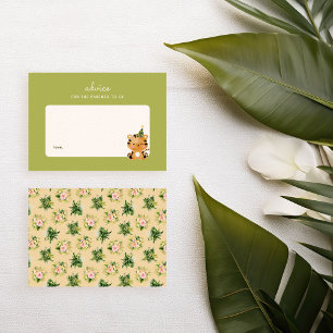 Carte De Correspondance Conseils de parentalité pour la baby shower Tiger