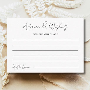 Carte De Correspondance Conseils & Souhaits Pour La Partie Graduate Gradua