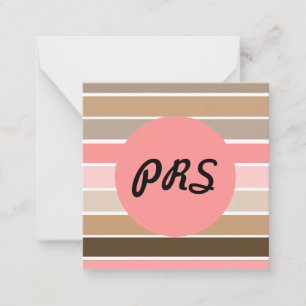Carte De Correspondance Coquillage rose d'un coquillage
