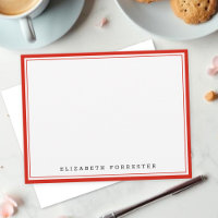 Correspondance à double bordure Candy Red Classic