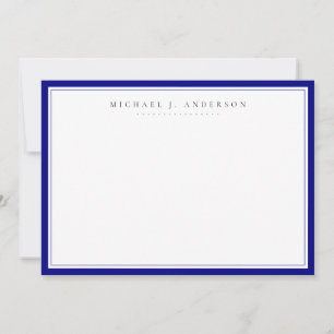 Carte De Correspondance Correspondance professionnelle Blue Navy