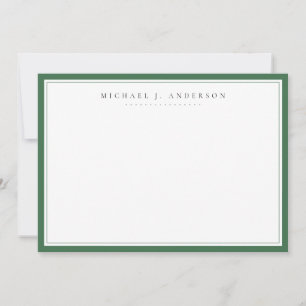 Carte De Correspondance Correspondance professionnelle Hunter Green