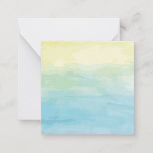 Carte De Correspondance Coucher de soleil à l'aquarelle