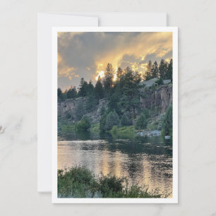 Carte De Correspondance Coucher de soleil sur une rivière