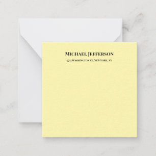 Carte De Correspondance Couleur crème créative classique tendance