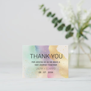 Carte De Correspondance Couleur pastel simple thème subtil aquarelle