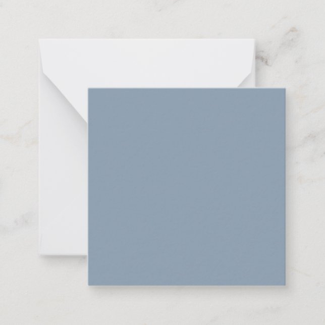 Carte De Correspondance Couleur uni bleu foncé (Devant)