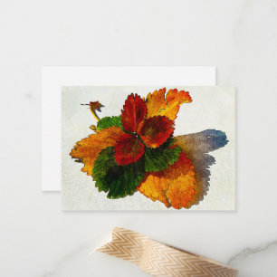 Carte De Correspondance Couleurs colorées des feuilles d'automne