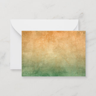 Carte De Correspondance Couleurs de Grunge - Orange & Vert