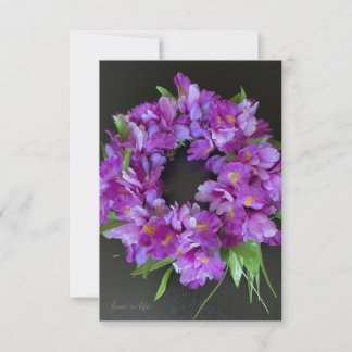 Carte De Correspondance Couronne Iris violette
