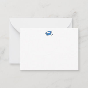 Carte De Correspondance Crabe bleu
