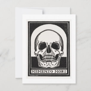 Carte De Correspondance Crâne Memento Mori