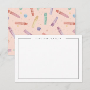 Carte De Correspondance Crayon pour enseignant de retour à l'école