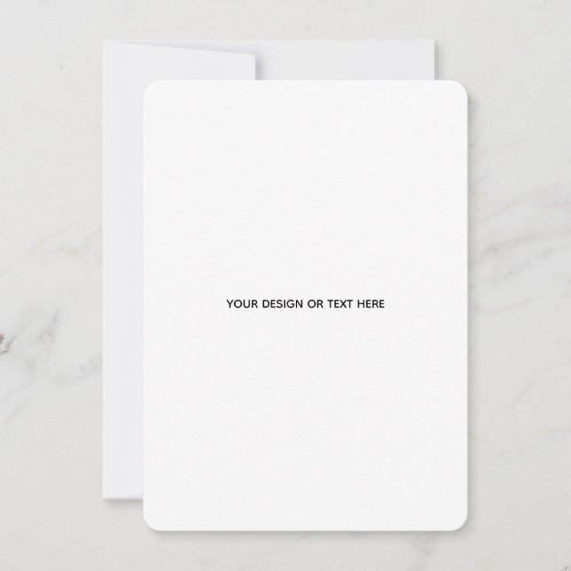 Carte De Correspondance Create Your Own white  (Devant)
