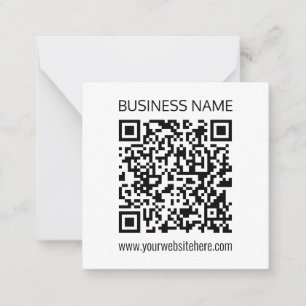 Carte De Correspondance Créer un code QR d'entreprise Texte instantané et 
