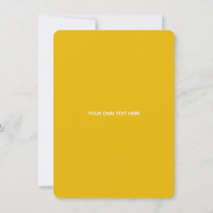 Carte De Correspondance Créez Votre Propre Conception Personnalisée Jaune