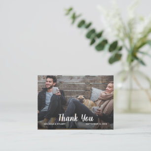 Carte De Correspondance Créez votre propre photo de Mariage Merci