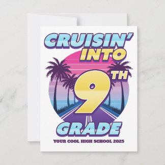 Carte De Correspondance Cruisin’ Retour à l’école 9e année