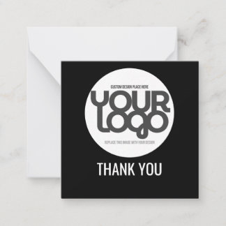 Carte De Correspondance Custom Logo Thank You Cards with QR Code 