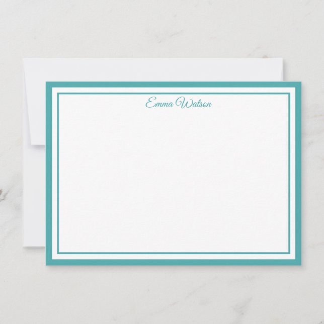 Carte De Correspondance Custom Name Note Card (Devant)