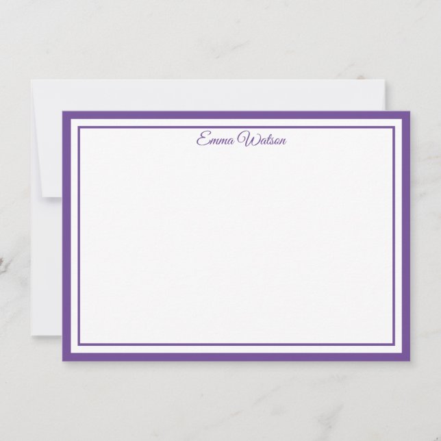 Carte De Correspondance Custom Name Note Card (Devant)