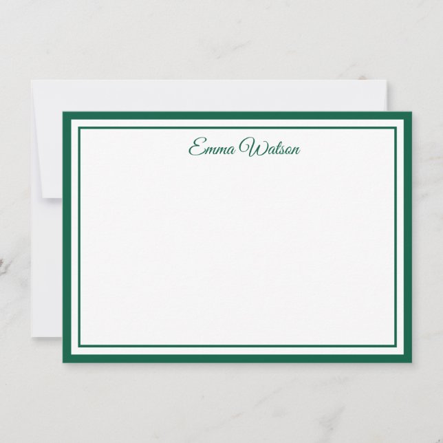 Carte De Correspondance Custom Name Note Card (Devant)