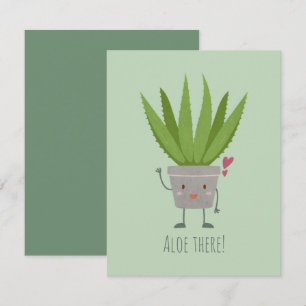 Carte De Correspondance Cute Aloe Vera