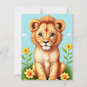 Carte De Correspondance Cute Baby Cub